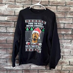 Jerzees Snoop Dogg Christmas Sweatshirt Unisex Medium